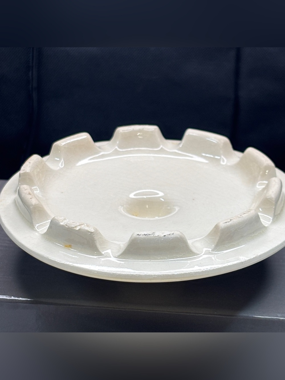 McCoy Brown Stiped Covered Dish  Ceramic USA Pottery Margarine Butter Vtg Granny - Picture 8 of 15
